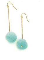 Thumbnail for your product : Twos Company Two's Company Hanging PomPom Earrings