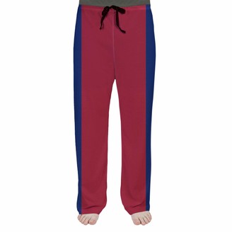 mens black and red striped pants