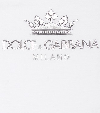 Dolce & Gabbana Children Logo cotton bodysuit