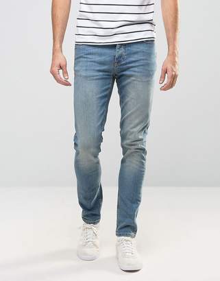 ASOS Skinny Jeans In 12.5oz In Light Blue