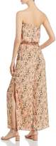 Thumbnail for your product : Elan International Strapless Floral-Print Jumpsuit