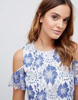 Thumbnail for your product : French Connection Antonia Lace Cold Shoulder Dress