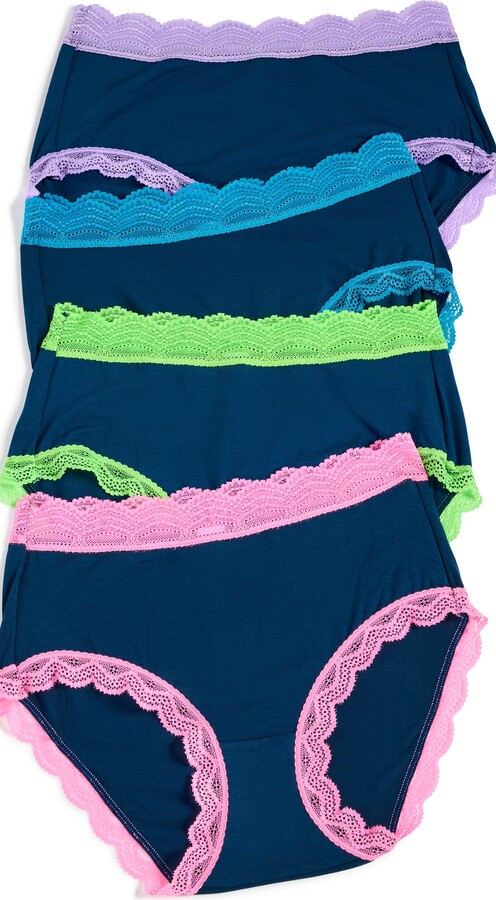 Stripe & Stare High Rise Knicker Four Pack