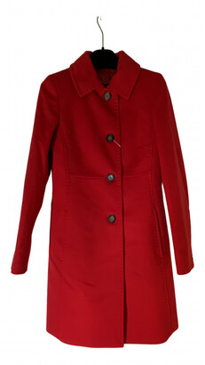Max Mara red Wool Coats - ShopStyle