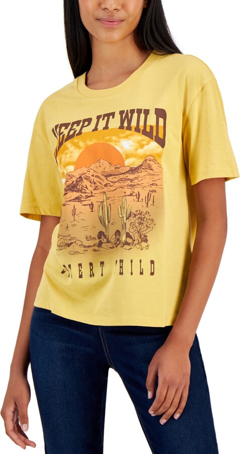 Rebellious One Juniors' Keep It Wild Short-Sleeve T-Shirt - ShopStyle Teen  Girls' Tops