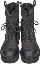 Thumbnail for your product : Helmut Lang Black Fabric And Leather Ankle Boots