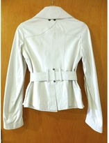 Thumbnail for your product : Patrizia Pepe White Leather Jacket. Size 36.
