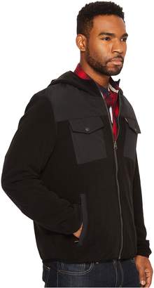 Levi's Mixed Media Two-Pocket Hooded Open Bottom Jacket