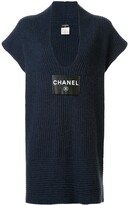 Thumbnail for your product : Chanel Pre Owned 2008 Logo Patch Knitted Dress