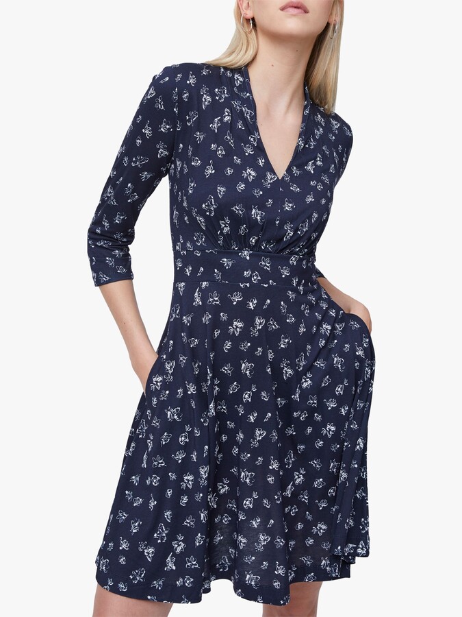 french connection blue floral dress