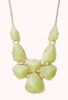 Thumbnail for your product : Forever 21 statement faux gemstone bib necklace