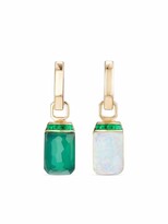 Thumbnail for your product : Stephen Webster 18kt yellow gold CH2 Tablet Twister opal and agate earrings