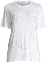 Thumbnail for your product : Versace Half Medusa Marble Embellished T-Shirt