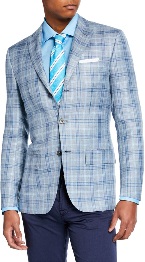 mens plaid sport coat
