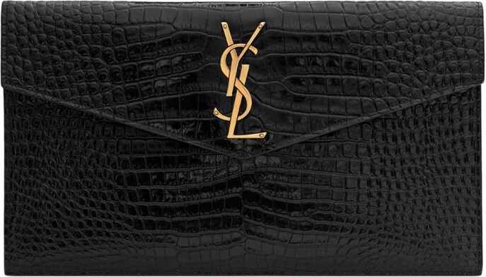 ysl envelope bag black