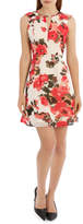 Thumbnail for your product : Key Hole Frill Sleeve Dress Water Colour Floral