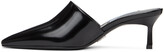 Thumbnail for your product : Prada Black Patent Heeled Mules