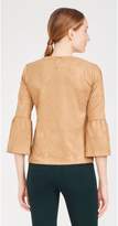 Thumbnail for your product : J.Mclaughlin Keaton Faux Suede Bell Sleeve Top