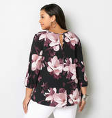 Thumbnail for your product : Avenue Floral Keyhole Top