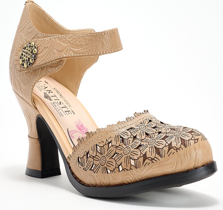 Spring Step L'Artiste by Leather Heeled Mary Janes-Visionary