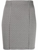 Thumbnail for your product : Patrizia Pepe Houndstooth Pattern Mini Skirt