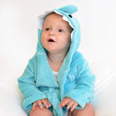 Thumbnail for your product : A Type Of Design Personalised Soft Shark Hooded Baby Dressing Gown