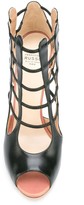 Thumbnail for your product : Francesco Russo Cell Bars Motif Sandals