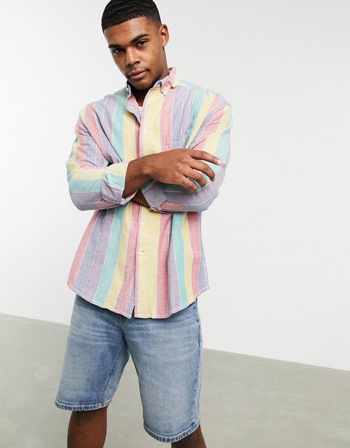 men's shirt with button on shoulder
