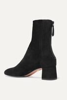 Thumbnail for your product : Aquazzura Saint Honoré 50 Suede Sock Boots - Black