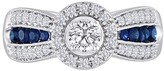 Thumbnail for your product : Allora Diamonds Platinaire Sapphire & White Diamond Accented White Diamond Solitaire Ring - 0.62 ctw