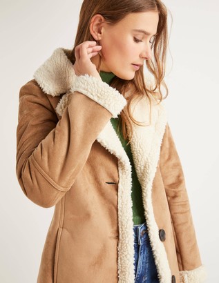 Boden Bell Teddy Lined Coat