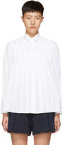 Thumbnail for your product : Sacai White Pleated Bib Shirt