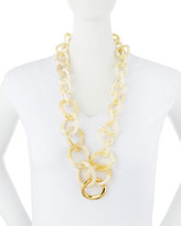 Thumbnail for your product : Kara Ross KARA by Pearly Resin Link Necklace, 30"L