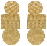 Thumbnail for your product : Annie Costello Brown Mini Popova Weave Yellow Gold Drop Earrings