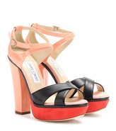 Thumbnail for your product : Jimmy Choo Tiber leather platform sandals