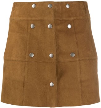Saint Laurent Buttoned Mini Skirt