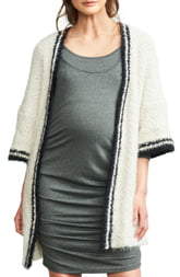 Maternal America Tipped Open Front Maternity Cardigan