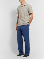 Thumbnail for your product : Mr P. Herringbone Cotton and Linen-Blend Chinos - Men - Blue - UK/US 36