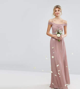 TFNC Tall Cold Shoulder Embellished Maxi Bridesmaid Dress