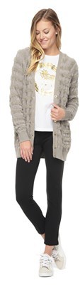 Juicy Couture Outlet - MULTI TEXTURE TONAL STRIPE CARDIGAN
