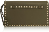 Thumbnail for your product : Valentino The Rockstud leather clutch
