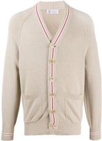 Thumbnail for your product : Brunello Cucinelli Stripe-Detail Cardigan