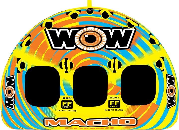 WOW World of Water Sports WOW Macho 3-Person Towable Tube, Multi