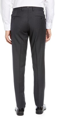 Ted Baker Jerome Flat Front Solid Wool Dress Pants