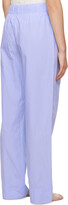 Thumbnail for your product : Tekla Blue Drawstring Pyjama Pants