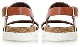 Thumbnail for your product : Dune Mens ICE POP Double Strap White Sole Sandal in Tan Size UK 9
