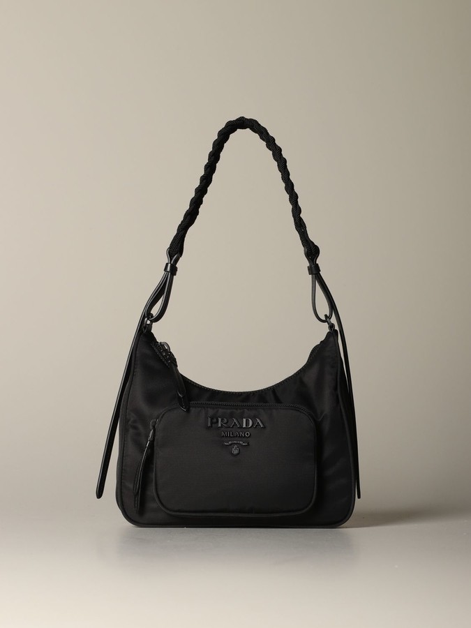 prada mini tessuto hobo nylon satchel
