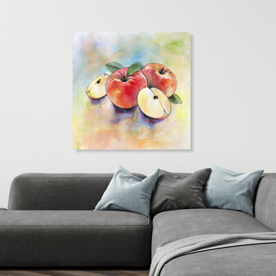 Lark Manor Apple Harvest - Illustrative Gastronomy Canvas for Home Decor