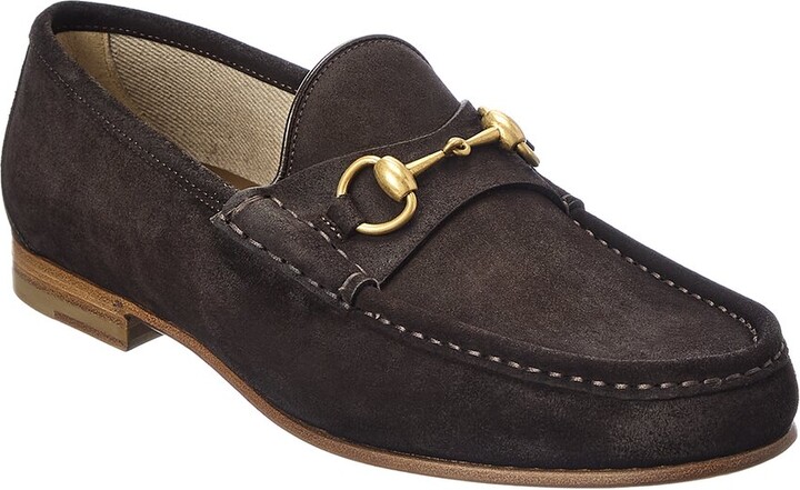 gucci suede loafers