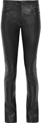 Loewe Leather Skinny Pants - Black